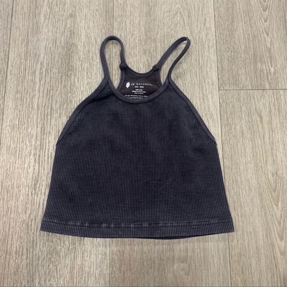 NEW Free People Happiness Runs Long Crop & Biker Short Set - Picture 5 of 10